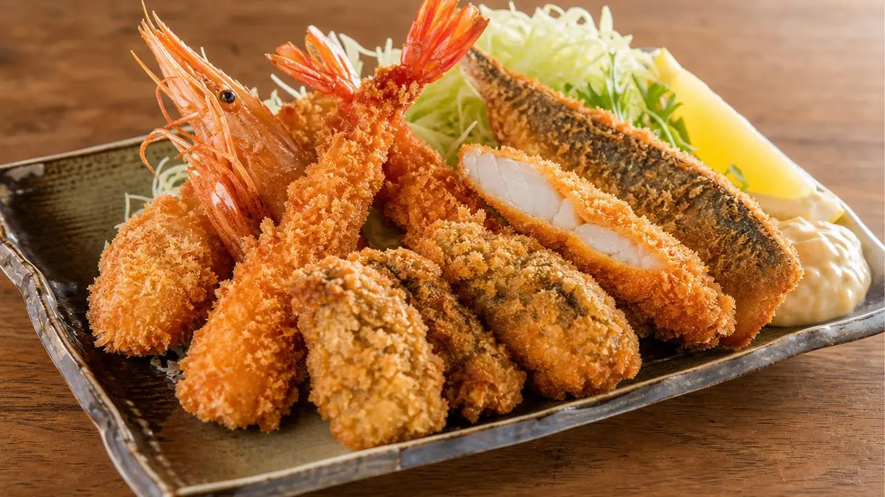 揚げ物を合わせて満足感を調整